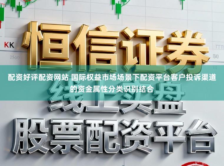 配资好评配资网站 国际权益市场场景下配资平台客户投诉渠道的资金属性分类识别结合