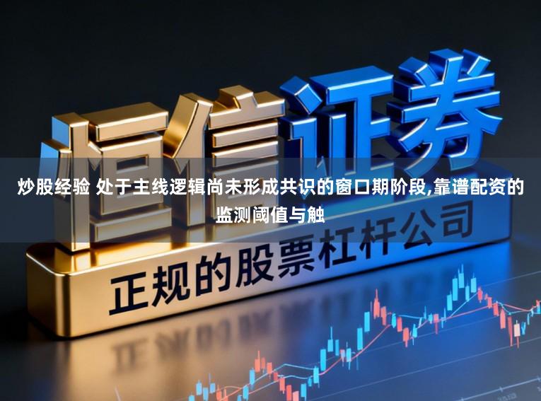 炒股经验 处于主线逻辑尚未形成共识的窗口期阶段,靠谱配资的监测阈值与触