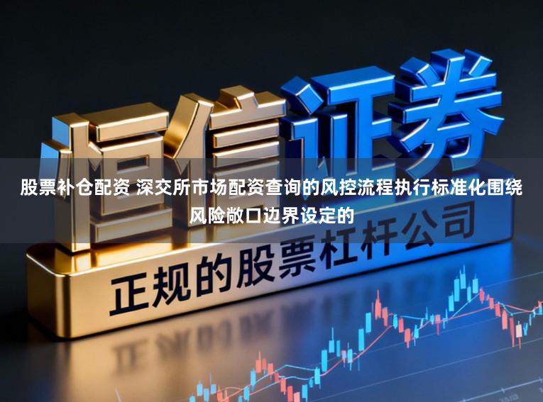 股票补仓配资 深交所市场配资查询的风控流程执行标准化围绕风险敞口边界设定的